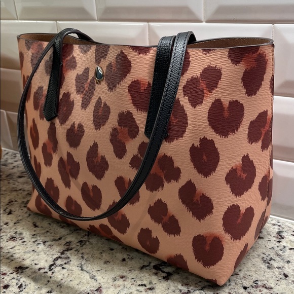Kate Spade Molly Leopard Small Tote NWOT - Picture 4 of 10